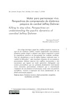 Matar para permanecer vivo.  Perspectivas de compreensão da dinâmica  psíquica do canibal Jeffrey Dahmer